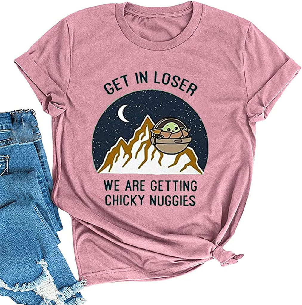 Entrez dans le perdant, nous obtenons un t-shirt vintage Chicky Nuggies pour femmes