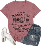 Plant Therapy Shirt I'm A Plantaholic on The Road to Recovery T-Shirt