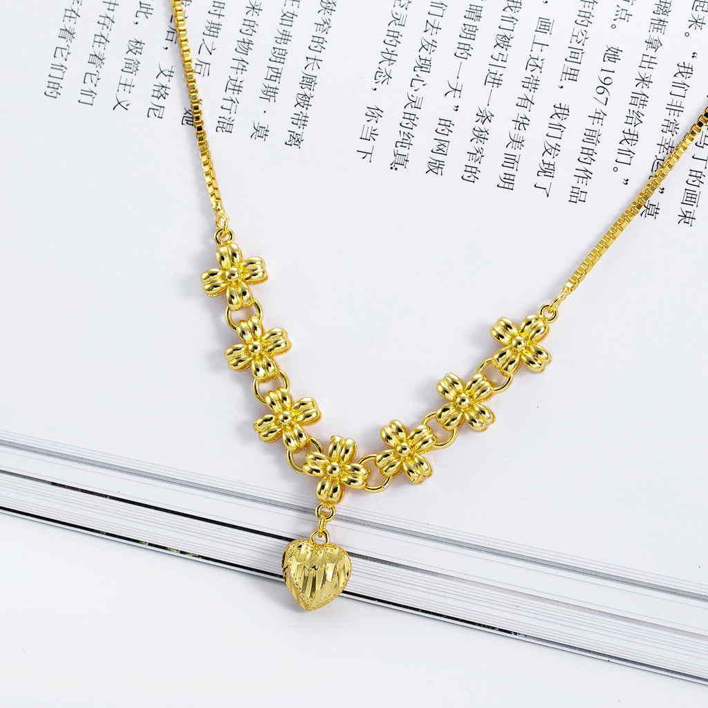 NEHZUS – collier de mariée, vente directe d'usine, accessoires, vente en gros, cuivre plaqué or, couleur, pendentif d'amour, chaîne à fermoir