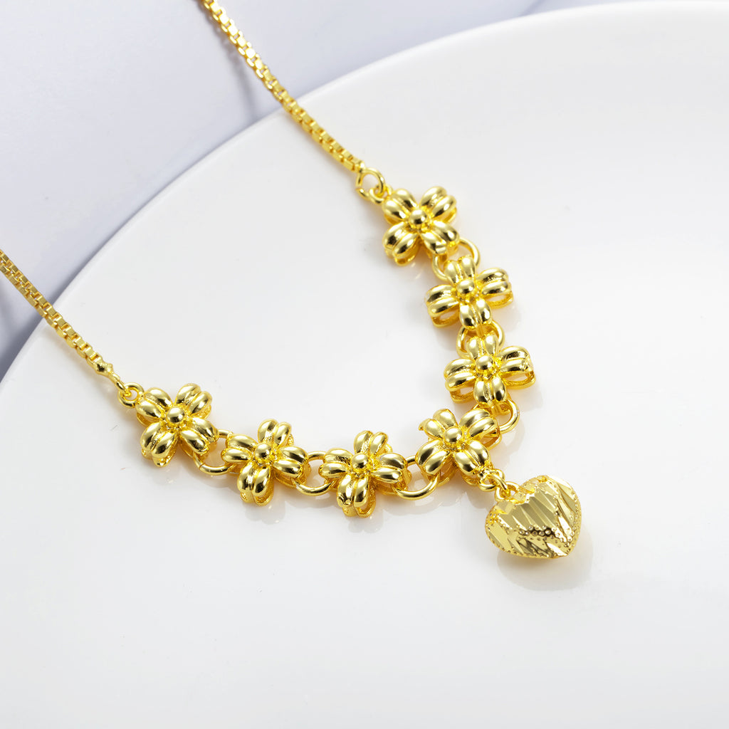 NEHZUS – collier de mariée, vente directe d'usine, accessoires, vente en gros, cuivre plaqué or, couleur, pendentif d'amour, chaîne à fermoir
