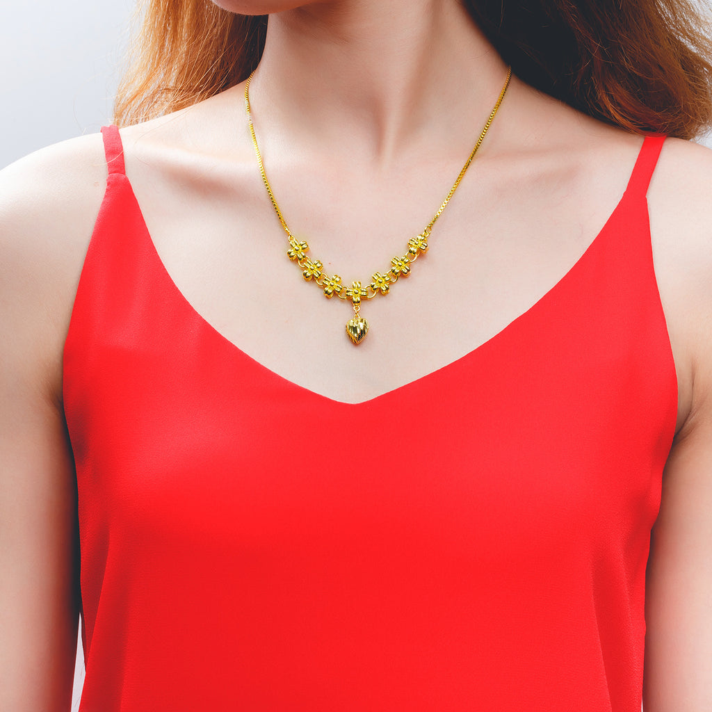 NEHZUS – collier de mariée, vente directe d'usine, accessoires, vente en gros, cuivre plaqué or, couleur, pendentif d'amour, chaîne à fermoir