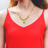NEHZUS – collier de mariée, vente directe d'usine, accessoires, vente en gros, cuivre plaqué or, couleur, pendentif d'amour, chaîne à fermoir