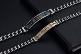 NEHZUS Bracelets de couple pour elle et lui en acier inoxydable assortis pour anniversaire