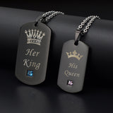 nehzus jewelry couples necklace queen and king jewelry couples tags