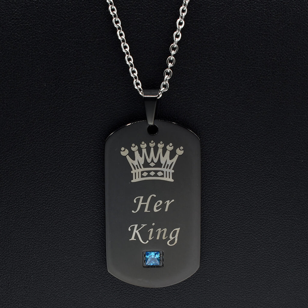 nehzus jewelry couples necklace queen and king jewelry couples tags