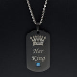 nehzus jewelry couples necklace queen and king jewelry couples tags