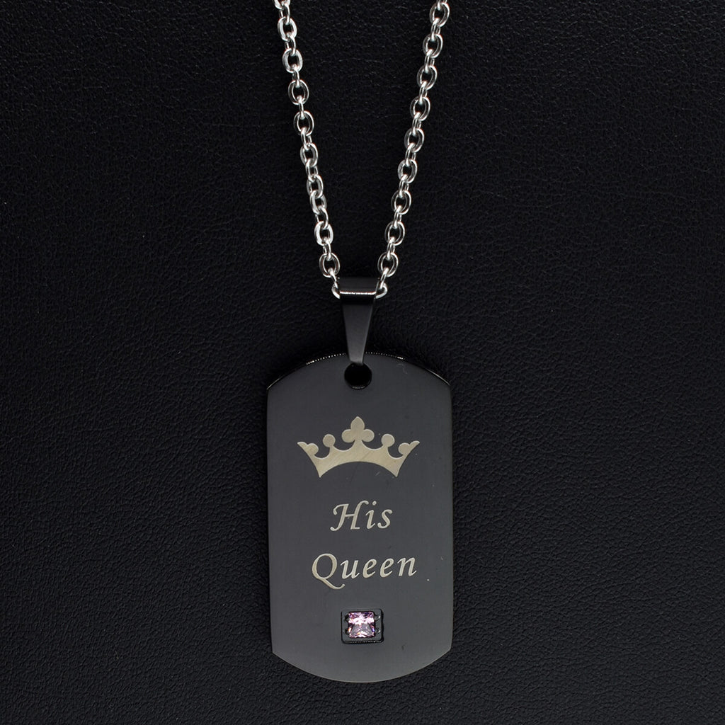 nehzus jewelry couples necklace queen and king jewelry couples tags