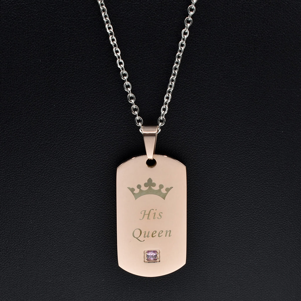 nehzus jewelry couples necklace queen and king jewelry couples tags