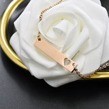 NEHZUS – collier de barre gravable pour femmes, collier avec nom personnalisé, cadeau d'anniversaire