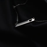 NEHZUS – collier de barre gravable pour femmes, collier avec nom personnalisé, cadeau d'anniversaire