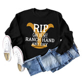 RIP CAN BE MY RANCH HAND Bottoming Long Sleeve Sweater Girl