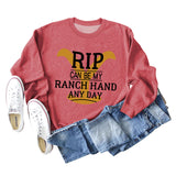 RIP CAN BE MY RANCH HAND Bottoming Long Sleeve Sweater Girl