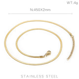 Chain with chain titanium necklace snake bone chain for women