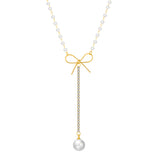 Collier ras du cou avec pendentif en forme de cœur pour fille, avec pendentif en perles