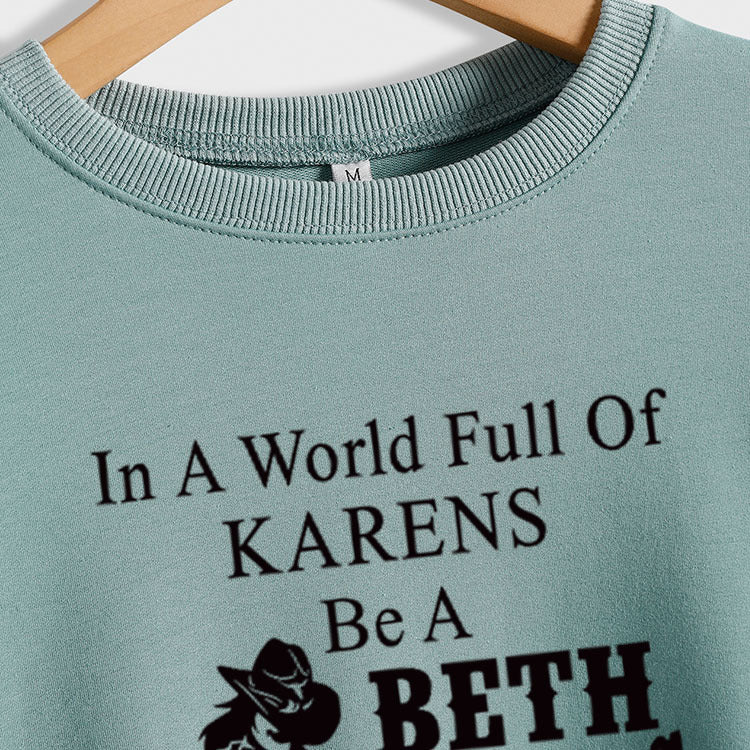 In einer Welt voller Karens Herbst und Winter Bottoming Langarm Pullover
