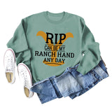 RIP CAN BE MY RANCH HAND Bottoming Long Sleeve Sweater Girl