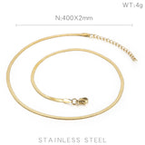 Chain with chain titanium necklace snake bone chain for women