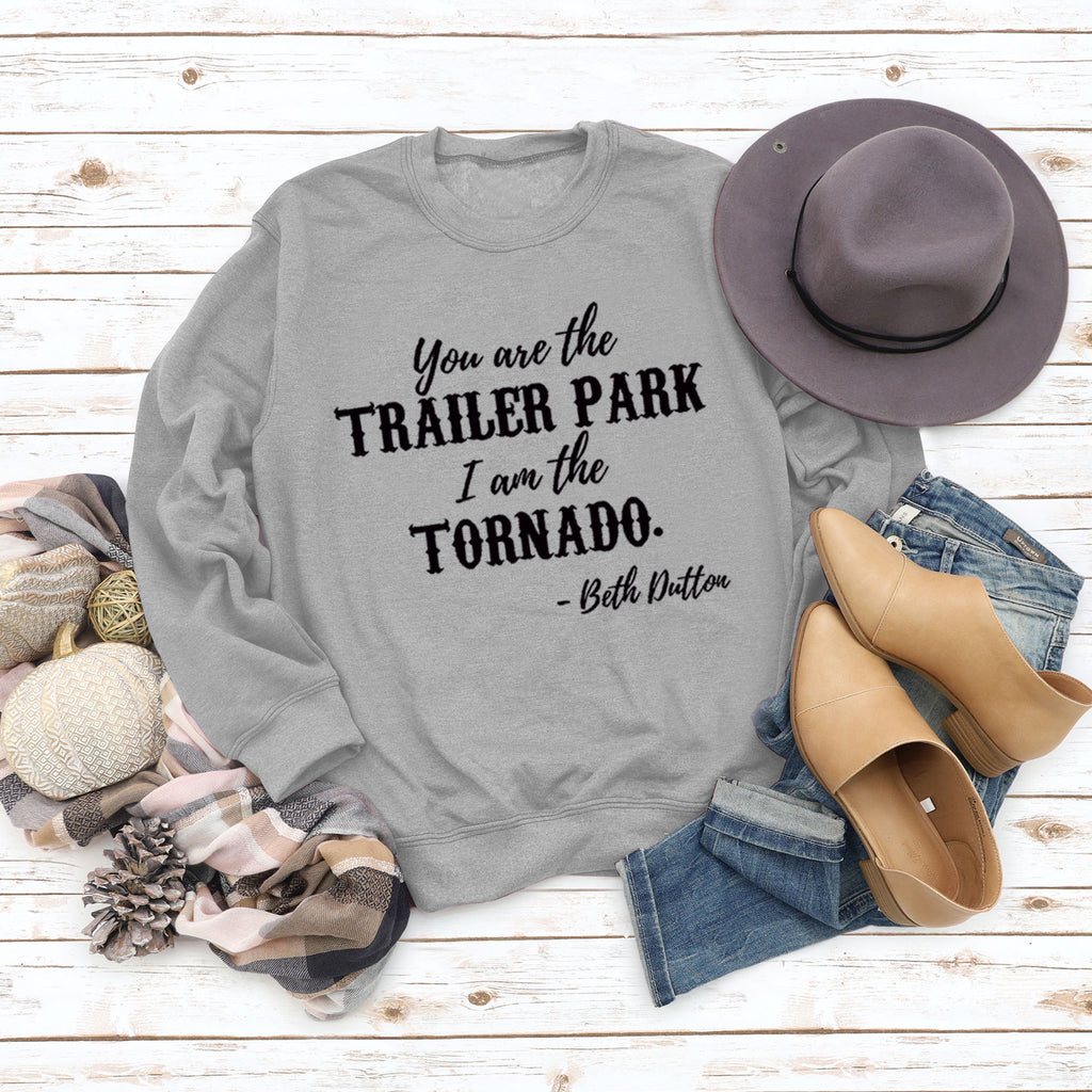 You Ase The TRAILER Round Neck Fashion Letters Fashion Women's Long-sleeved Printed Sweatshirt