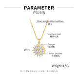 Nehzus Jewelry Sunflower Clavicle Chain Temperament New Female Necklace