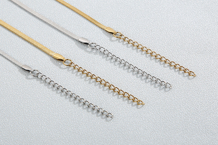 Chain with chain titanium necklace snake bone chain for women