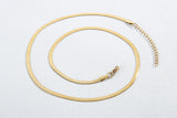 Chain with chain titanium necklace snake bone chain for women
