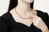 Chain with chain titanium necklace snake bone chain for women