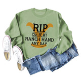 RIP CAN BE MY RANCH HAND Bottoming Long Sleeve Sweater Girl