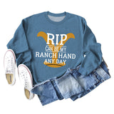 RIP CAN BE MY RANCH HAND Bottoming Long Sleeve Sweater Girl