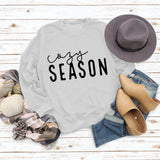 Cosy SEASON Fashion Print Round Neck Letters Large Size Tops Long-sleeved Female Loose Sweater