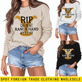 RIP CAN BE MY RANCH HAND Bottoming Long Sleeve Sweater Girl