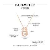 NEHZUS Jewelry, Online Celebrity, New Smart Clavicle Chain with Zircon Necklace, Live Supply.