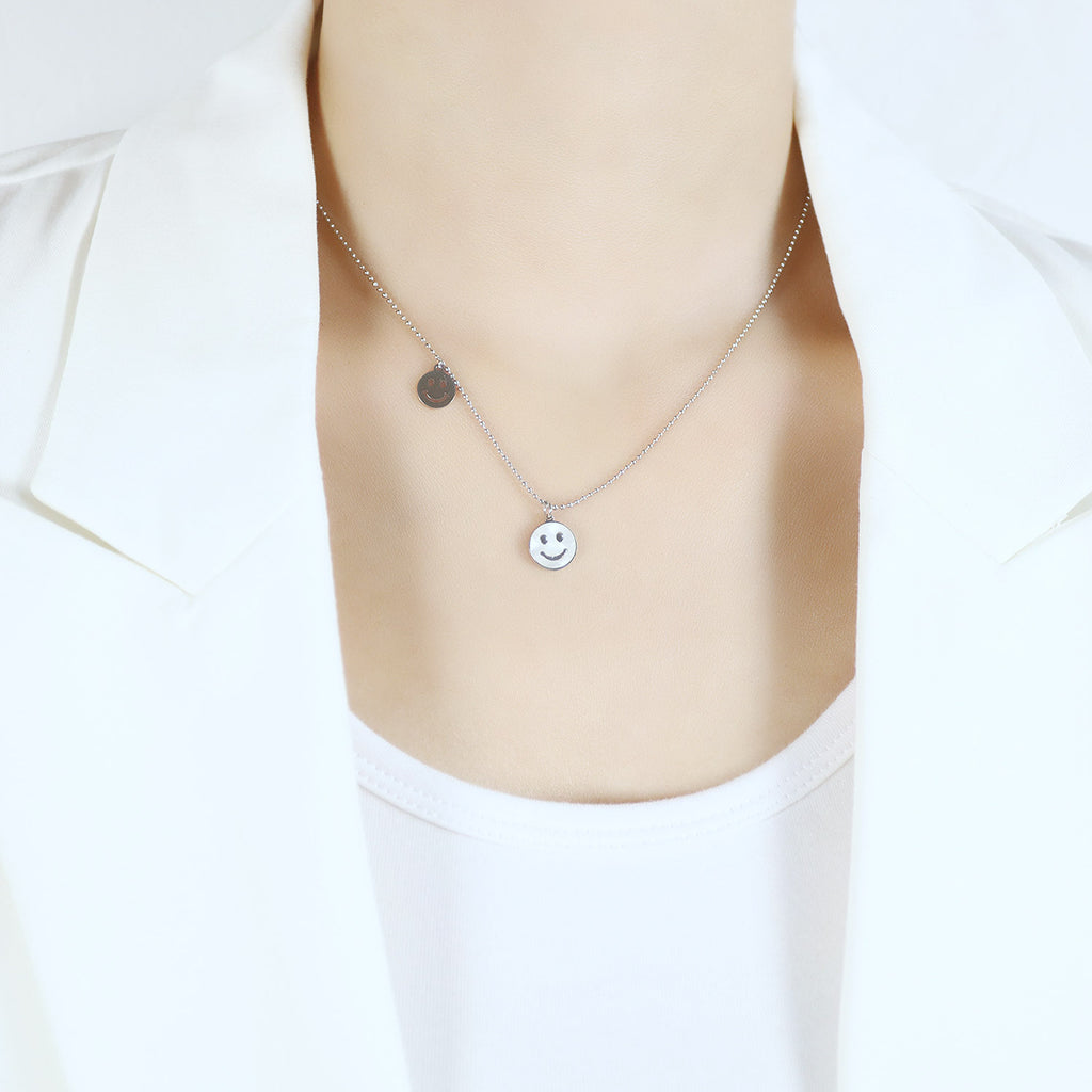 New Smiley Face Pendant Personalised Fashion Compact Design Women's Collarbone Chain