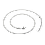 Chain with chain titanium necklace snake bone chain for women