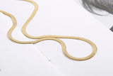 Chain with chain titanium necklace snake bone chain for women