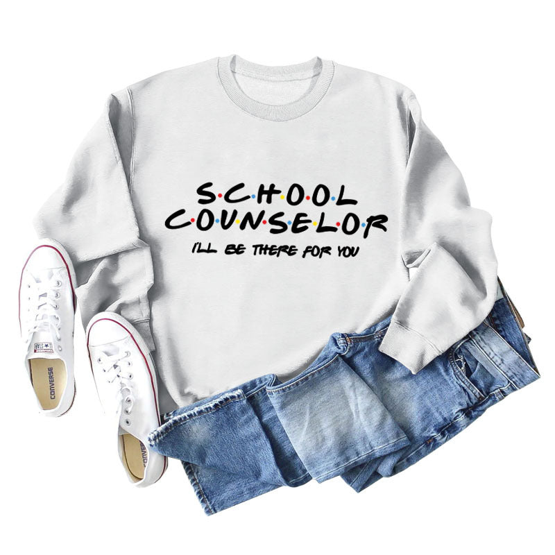 SCHOOL COUNTSELOR I'LL Autumn and Winter Bottoming Round Neck Long Sleeve Women's Sweater