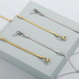 Chain with chain titanium necklace snake bone chain for women