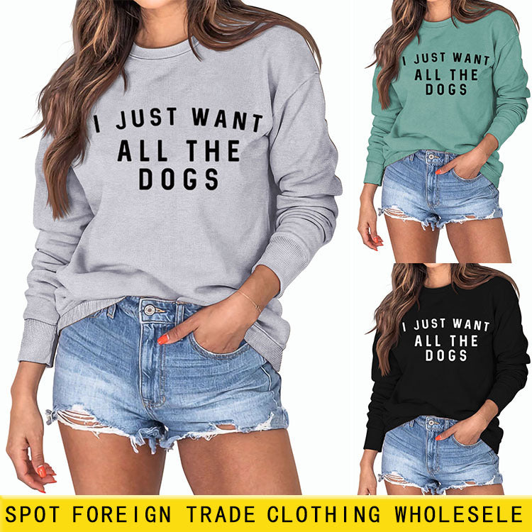 Mode Rundhals Brief Neue Große Größe Langarm Damen Pullover