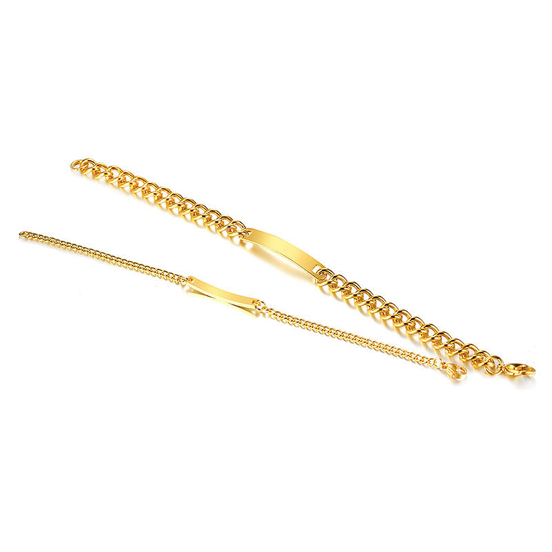 NEHZUS Paare personalisieren Armbänder Edelstahl Personalisieren Schmuck Geschenkideen