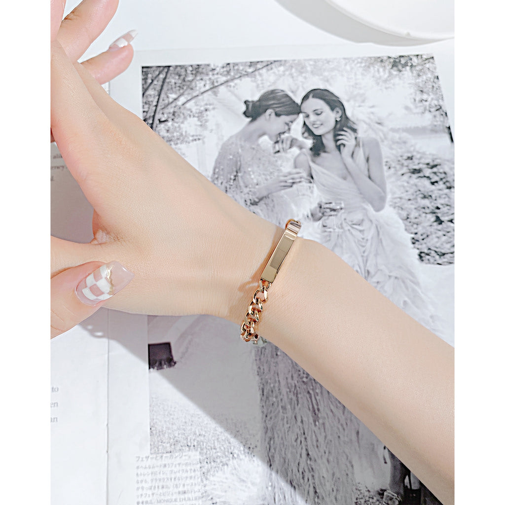 NEHZUS Couples personnaliser Bracelets en acier inoxydable personnaliser bijoux idées cadeaux