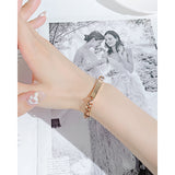 NEHZUS Couples personnaliser Bracelets en acier inoxydable personnaliser bijoux idées cadeaux