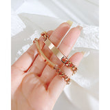 NEHZUS Couples personnaliser Bracelets en acier inoxydable personnaliser bijoux idées cadeaux