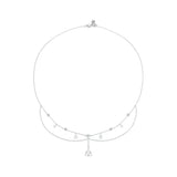 925 Sterling Silver White Gold Plated Sun and Moon Necklace Energy Pendant Neck Chain for Women Party Fine Jewelry Gift