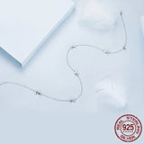 925 Sterling Silver Mini Butterfly Necklace Dainty Neck Chain Pave Setting CZ for Women Wedding Engagement Fine Jewelry