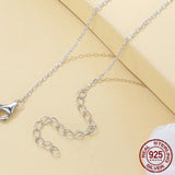 925 Sterling Silver Colorful Butterfly Pendant Necklace Insect Neck Chain for Women Birthday Gift Fine Jewelry