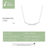 Minimalist Silver 925 Jewelry Clear Wave Clear CZ Choker Necklace for Women Female Fine Jewelry Gifts Accessories