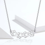 Dog and Cat Paw Silver Choker Necklace for Women 925 Sterling Silver Cat Pet Footprint Short Neckalces Accessories