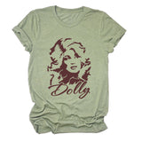 Dolly Fun Fashion Versatile Crew Neck Women's Short Sleeves