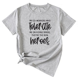 My Co-workers Letter Pattern Ladies Casual Shirt Short Sleeve T-shirt