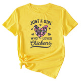 Just A Love Girl Fun Pattern Women's Short Sleeve Top T Shirt