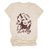 Dolly Fun Fashion Versatile Crew Neck Women's Short Sleeves